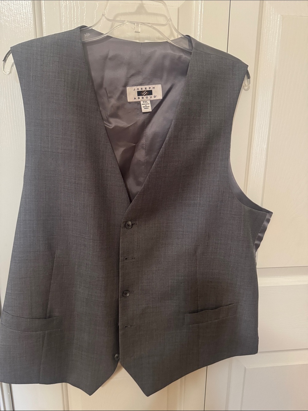 Joseph Abboud Gray Men's Dress Vest